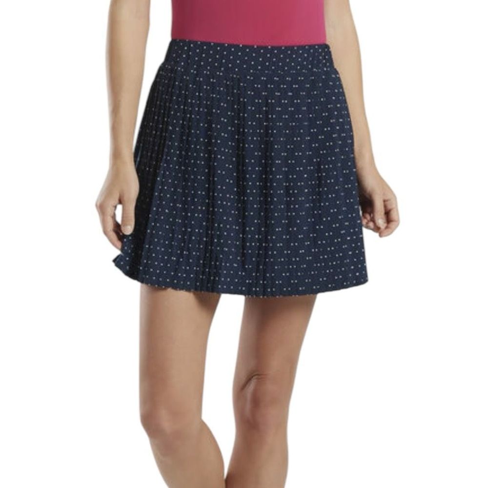 G/Fore Polka Dot Pleated Skort M Twilight GFore Womens Golf Skirt